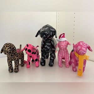 Victoria’s Secret Pink Dog Plush Collection Lot of 5